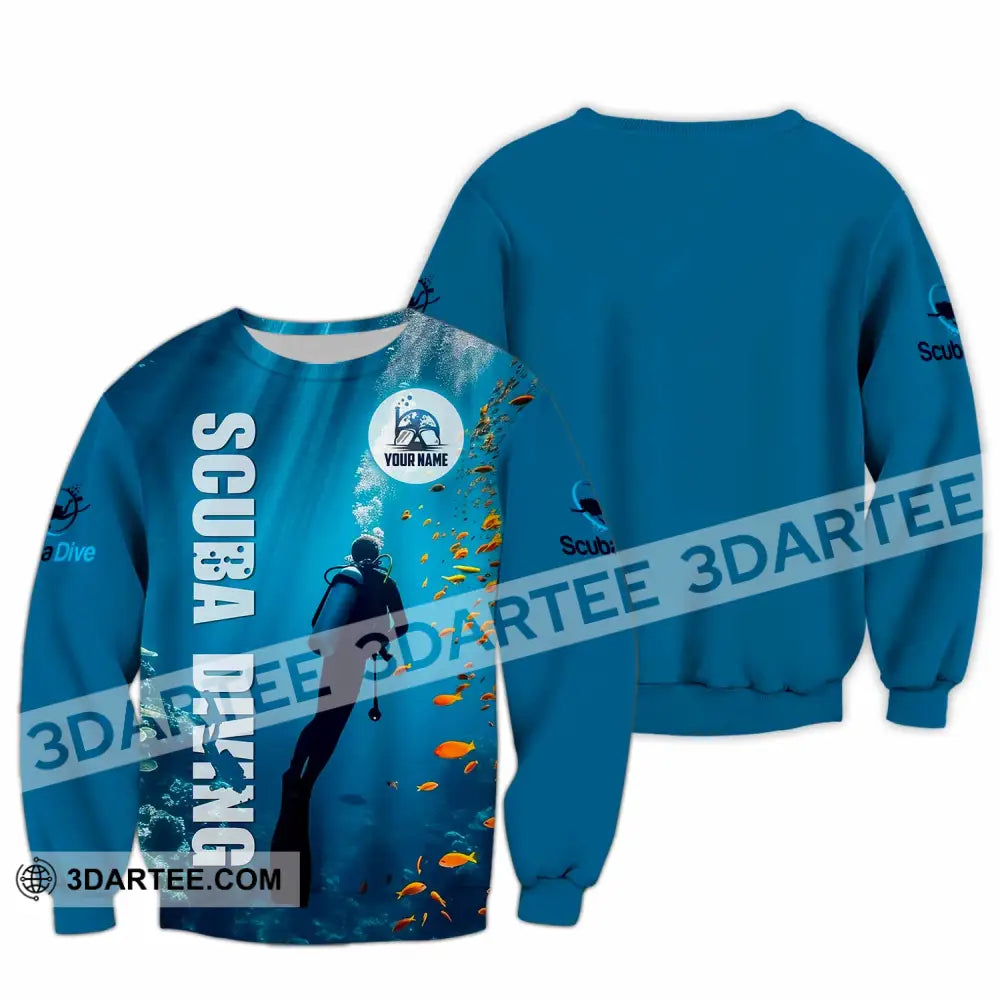 Unisex Shirt - Custom Shirt For Scuba Diving Player Long Sleeve / S T-shirt