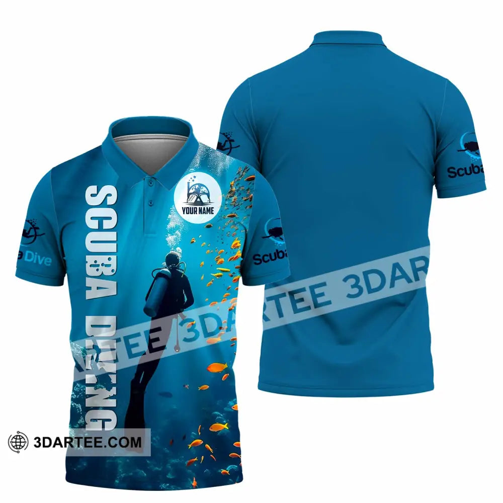 Unisex Shirt - Custom Shirt For Scuba Diving Player Polo Shirt / S T-shirt