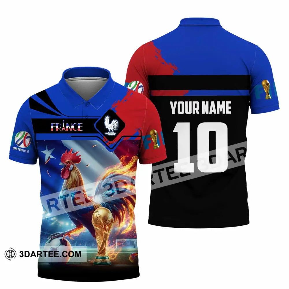 Unisex Shirt - Custom France 3D Shirt Polo Shirt / S T-shirt