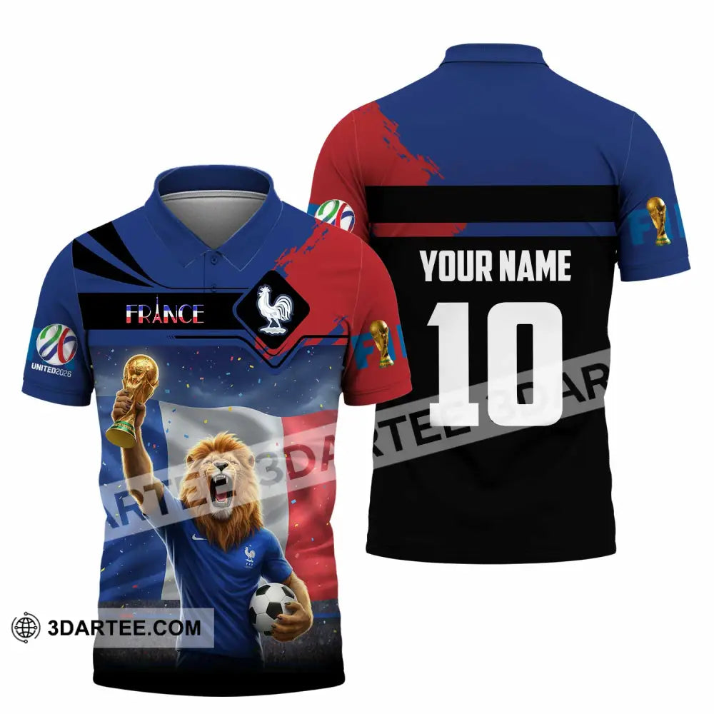 Unisex Shirt - Custom France 3D Shirt Polo Shirt / S T-shirt