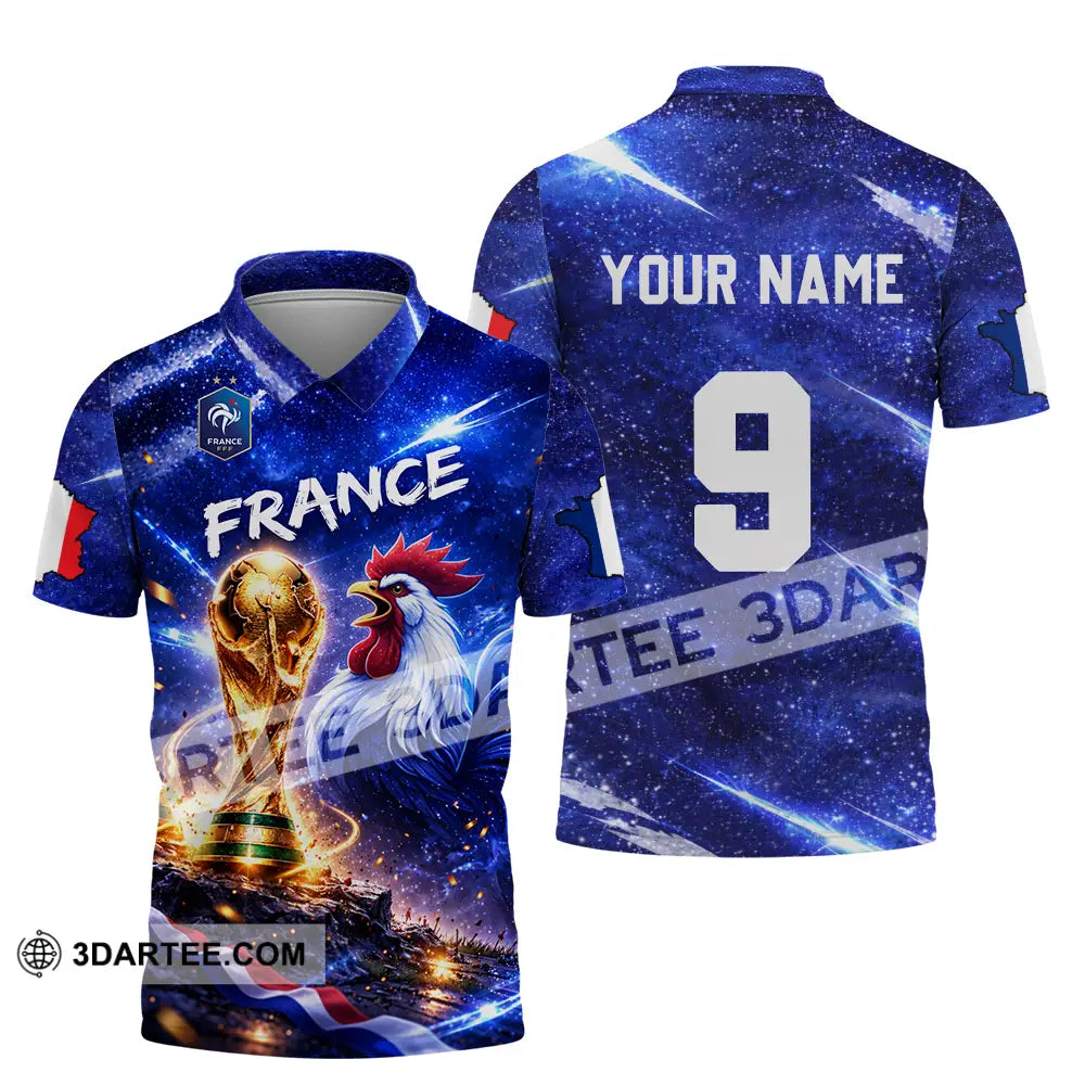 Unisex Shirt - Custom France World Cup 2026 3D Shirt Polo Shirt / S T-shirt