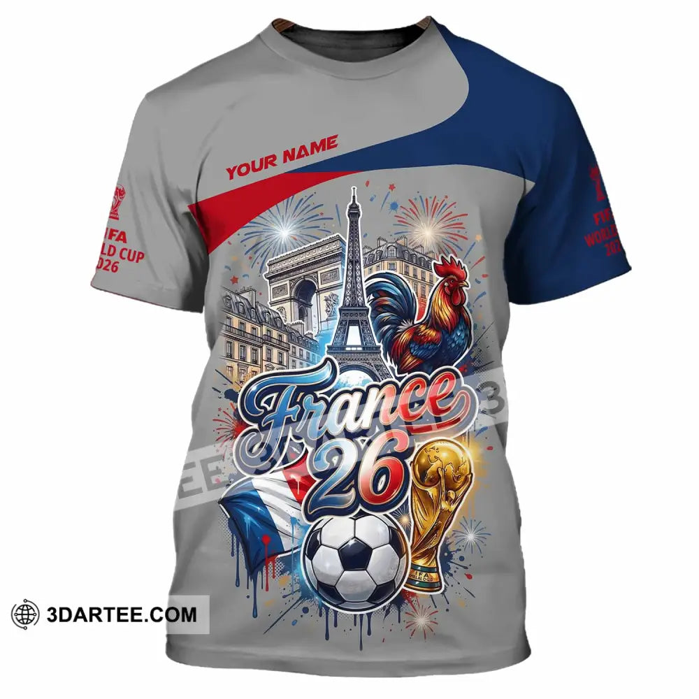 Unisex Shirt - Custom France World Cup 2026 3D Shirt - T-Shirt / S - T-shirt