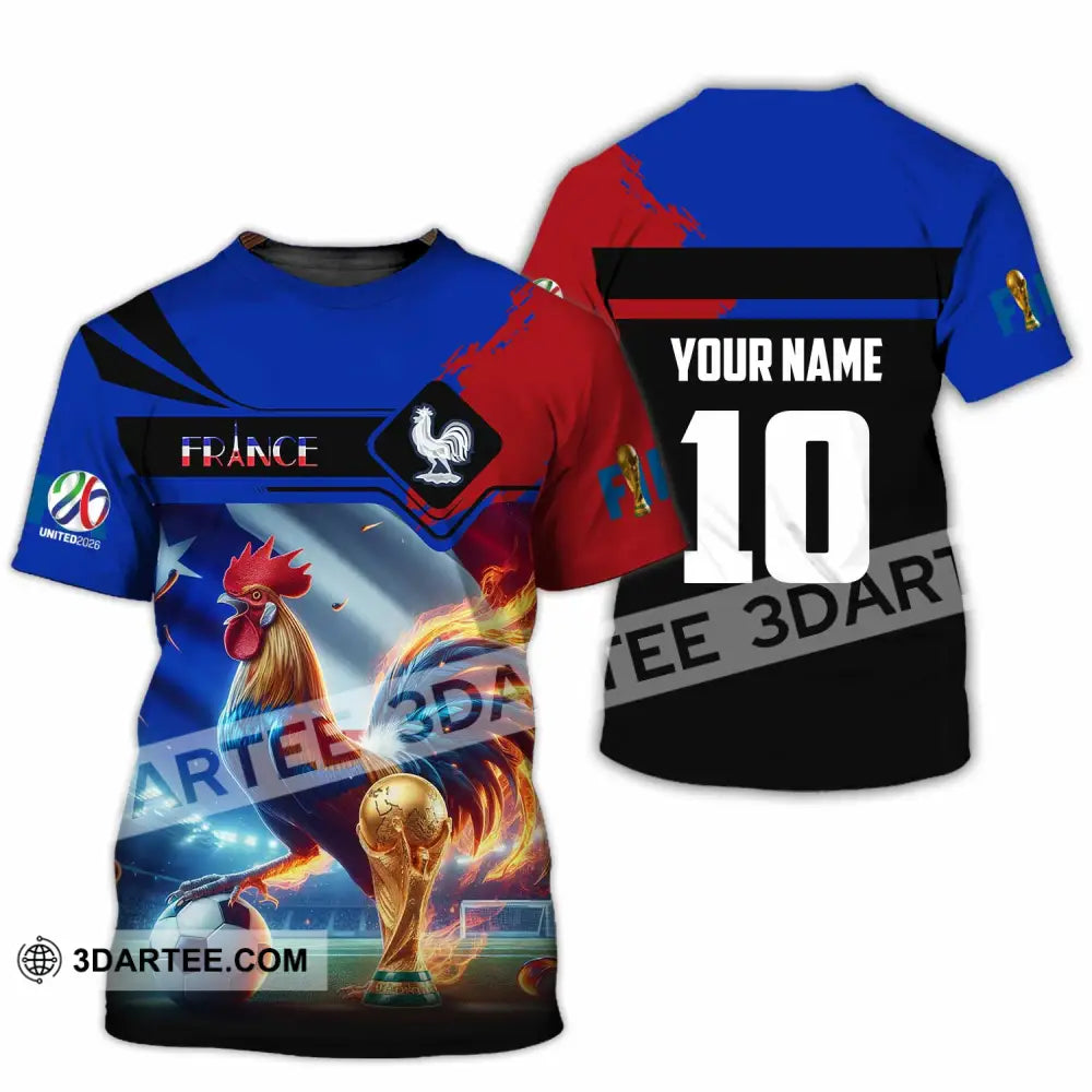 Unisex Shirt - Custom France 3D Shirt T-Shirt / S T-shirt