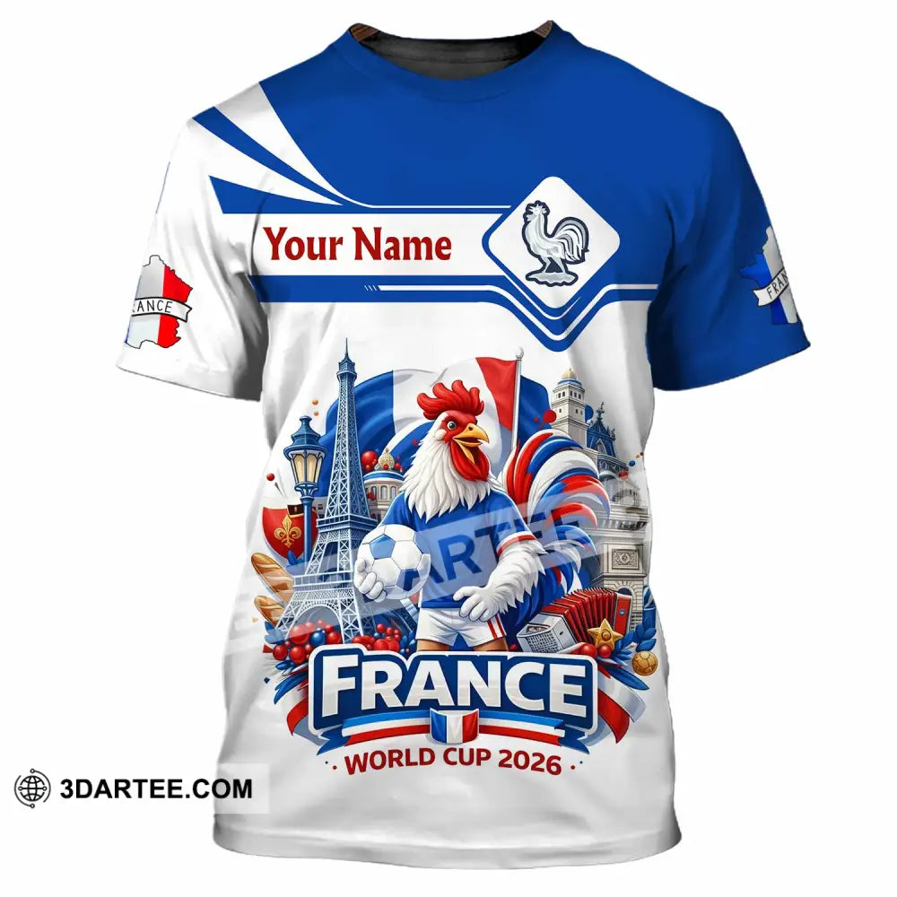 Unisex Shirt - Custom France Fifa World Cup 2026 3D Shirt T-Shirt / S T-shirt
