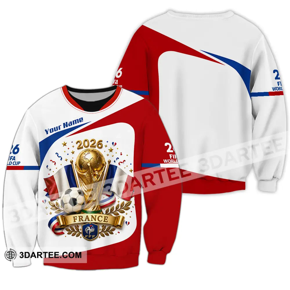 Unisex Shirt - Custom France World Cup 2026 Shirt - Long Sleeve / S - T-shirt