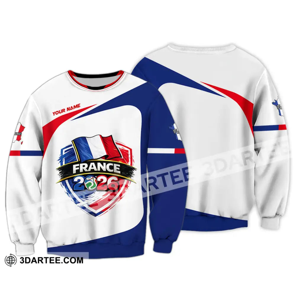 Unisex Shirt - Custom France World Cup 2026 Shirt - Long Sleeve / S - T-shirt