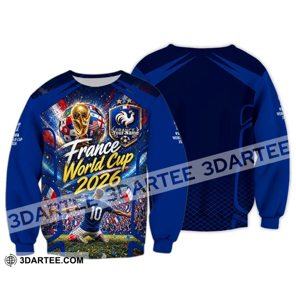 Unisex Shirt - Custom France World Cup 2026 Shirt - Long Sleeve / S - T-shirt