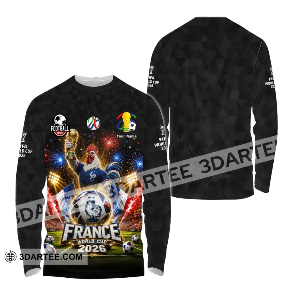 Unisex Shirt - Custom France World Cup 2026 Shirt - Long Sleeve Shirt / S - T-shirt