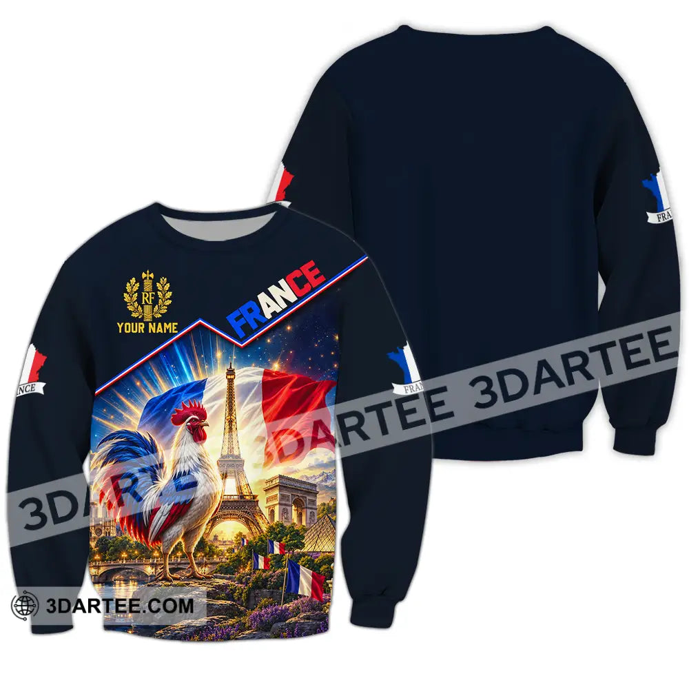 Unisex Shirt - Custom France Shirt - Long Sleeve / S - T-shirt
