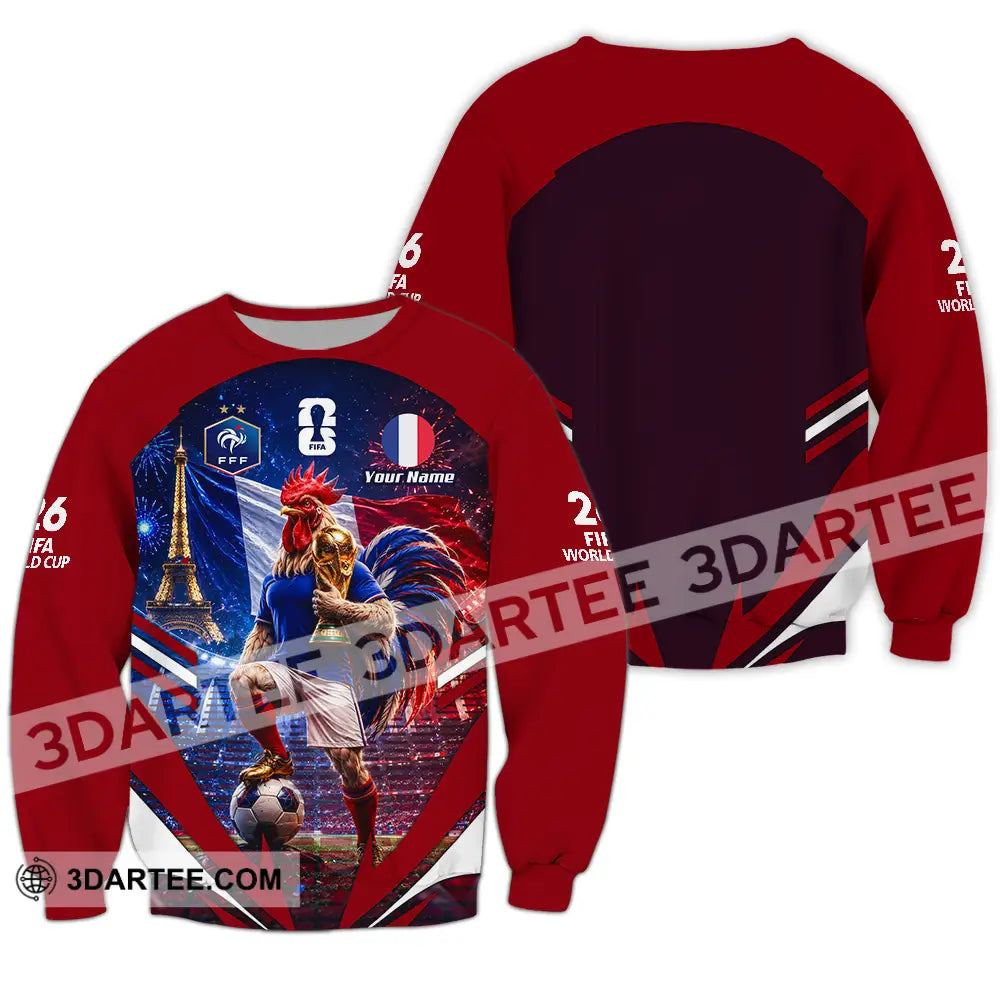 Unisex Shirt - Custom France World Cup 2026 Shirt - Long Sleeve / S - T-shirt