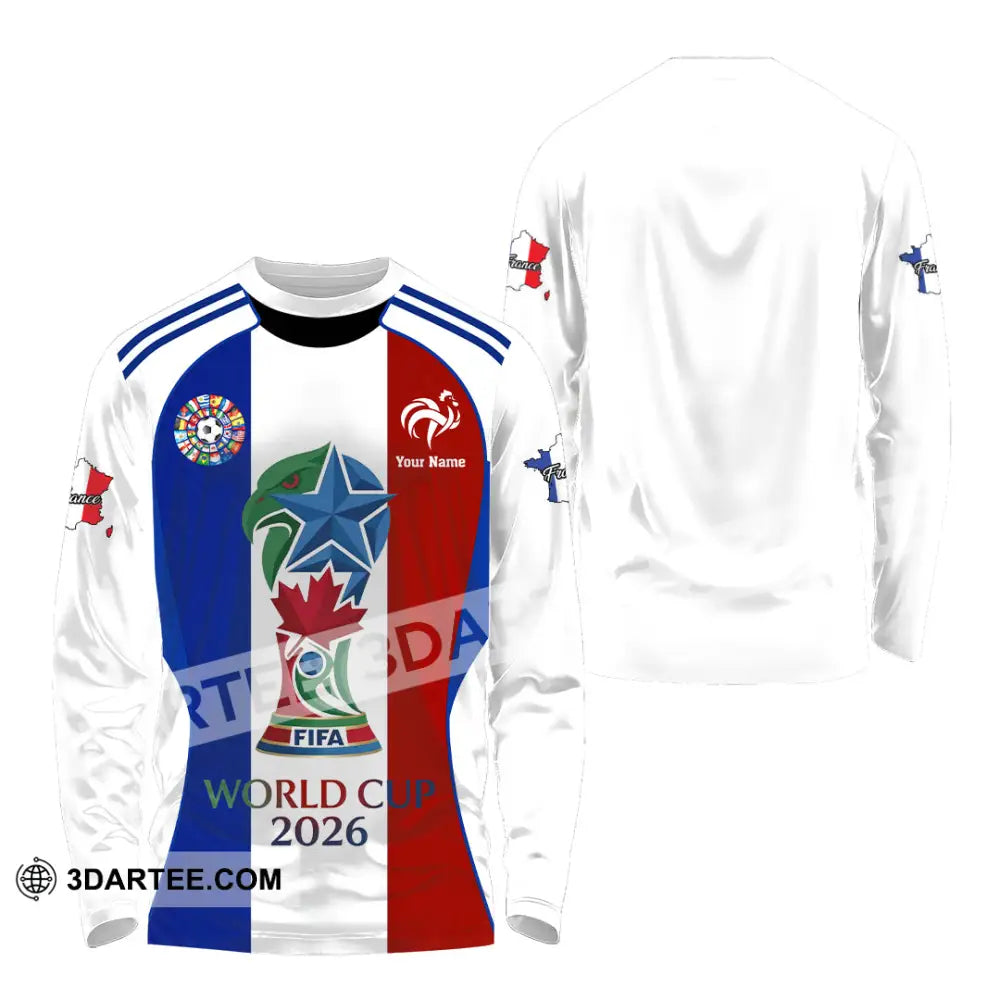 Unisex Shirt - Custom France World Cup 2026 Shirt - Long Sleeve Shirt / S - T-shirt
