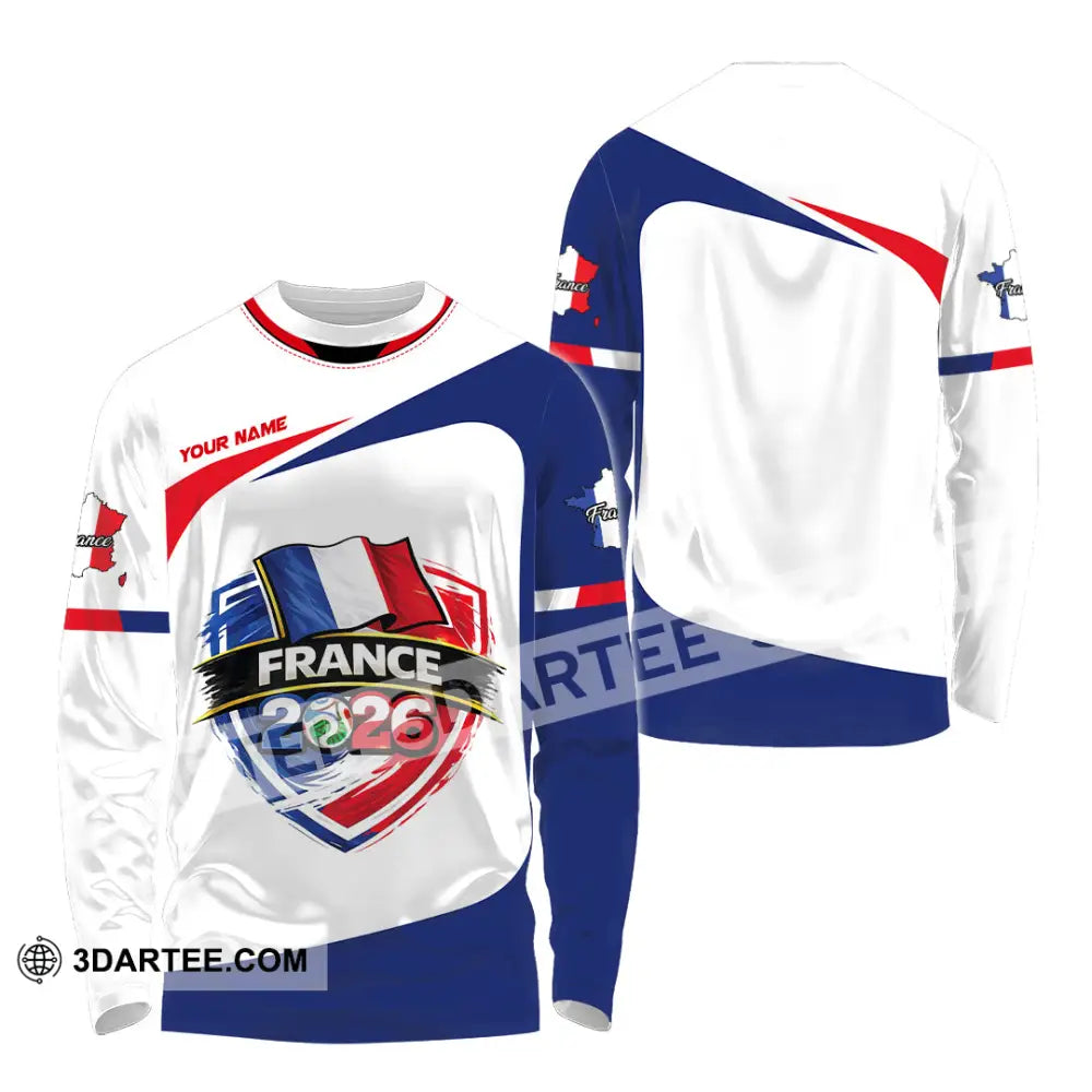 Unisex Shirt - Custom France World Cup 2026 Shirt - Long Sleeve Shirt / S - T-shirt