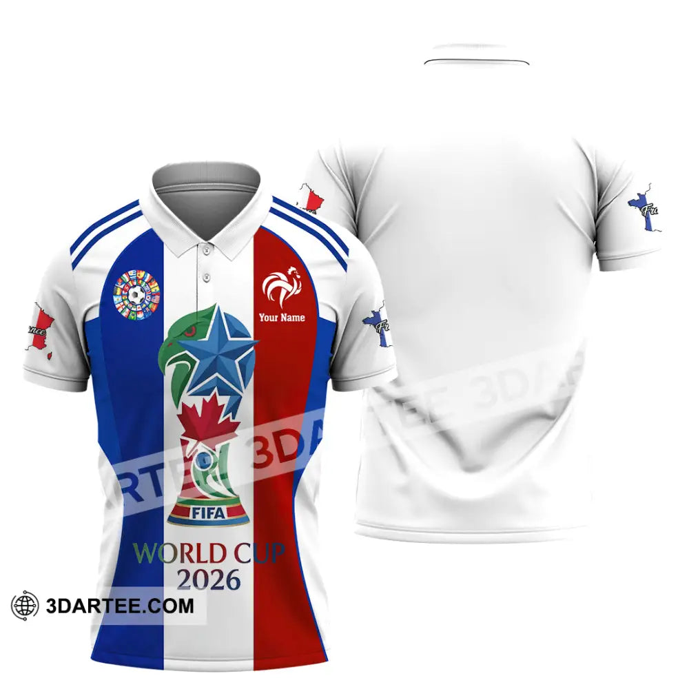 Unisex Shirt - Custom France World Cup 2026 Shirt - Polo Shirt / S - T-shirt