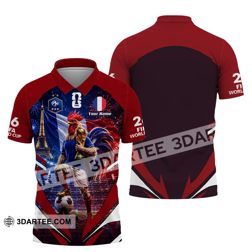 Unisex Shirt - Custom France World Cup 2026 Shirt - Polo Shirt / S - T-shirt