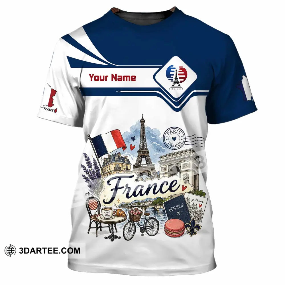Unisex Shirt - Custom France Shirt - T-Shirt / S - T-shirt