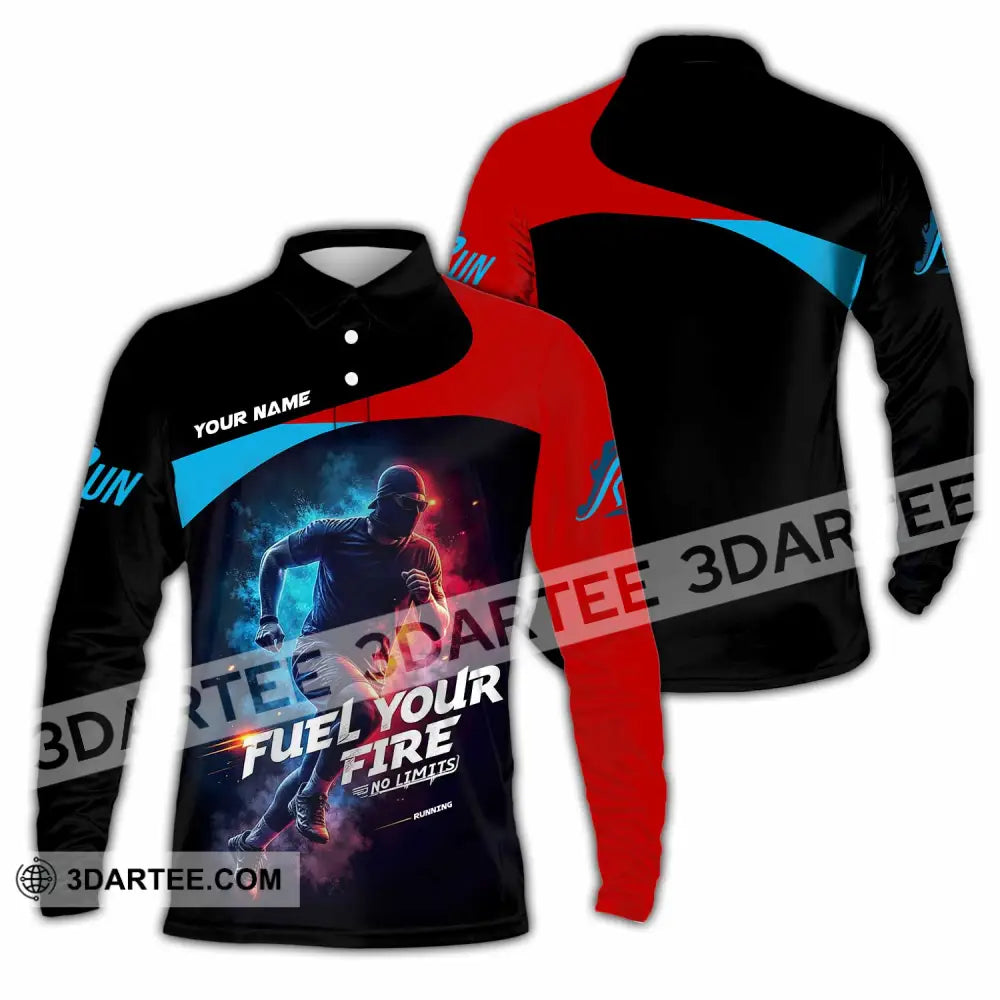 Unisex Shirt - Custom Fuel Your Fire 3D Shirt Long Sleeve Polo / S T-shirt