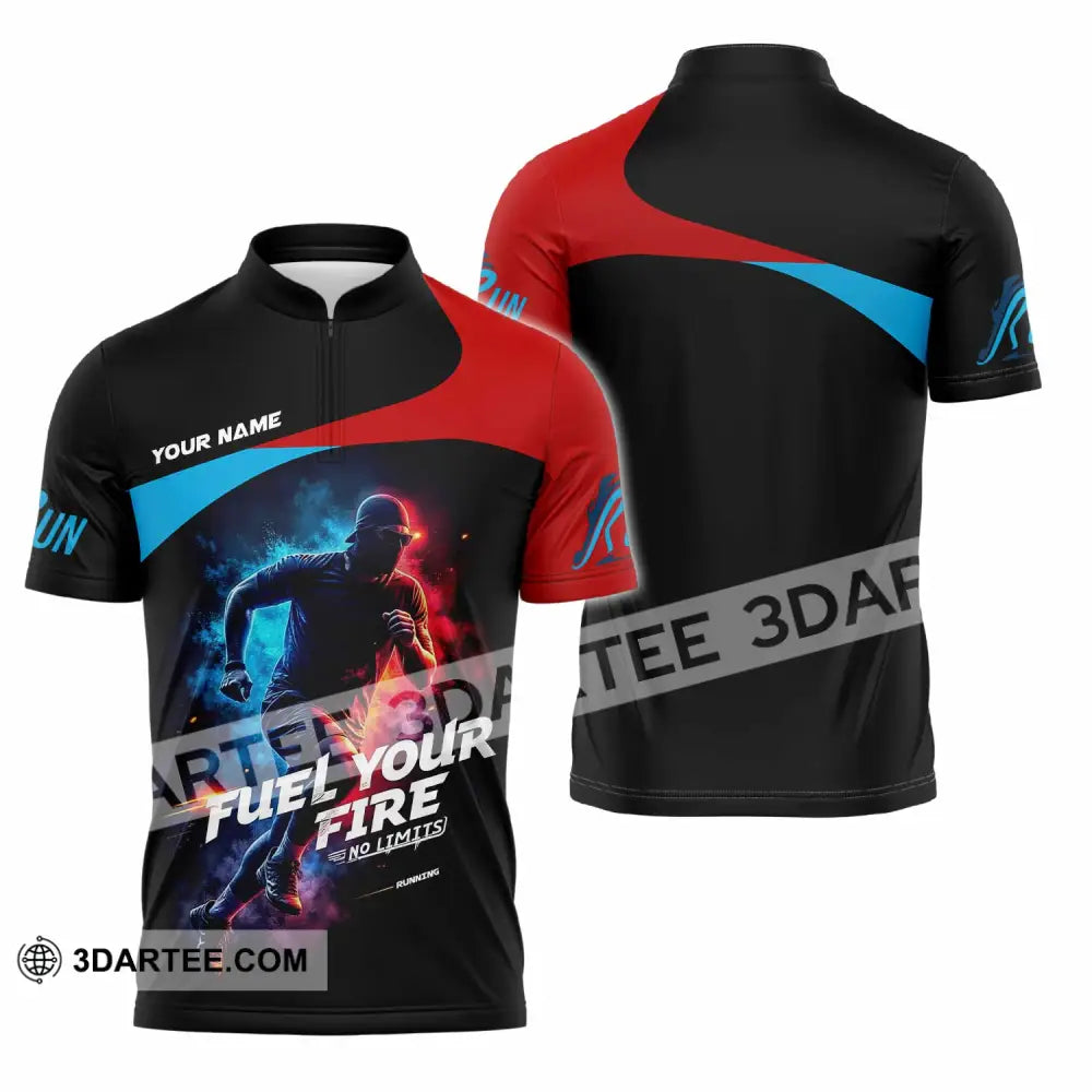 Unisex Shirt - Custom Fuel Your Fire 3D Shirt Zipper Polo Shirt / S T-shirt