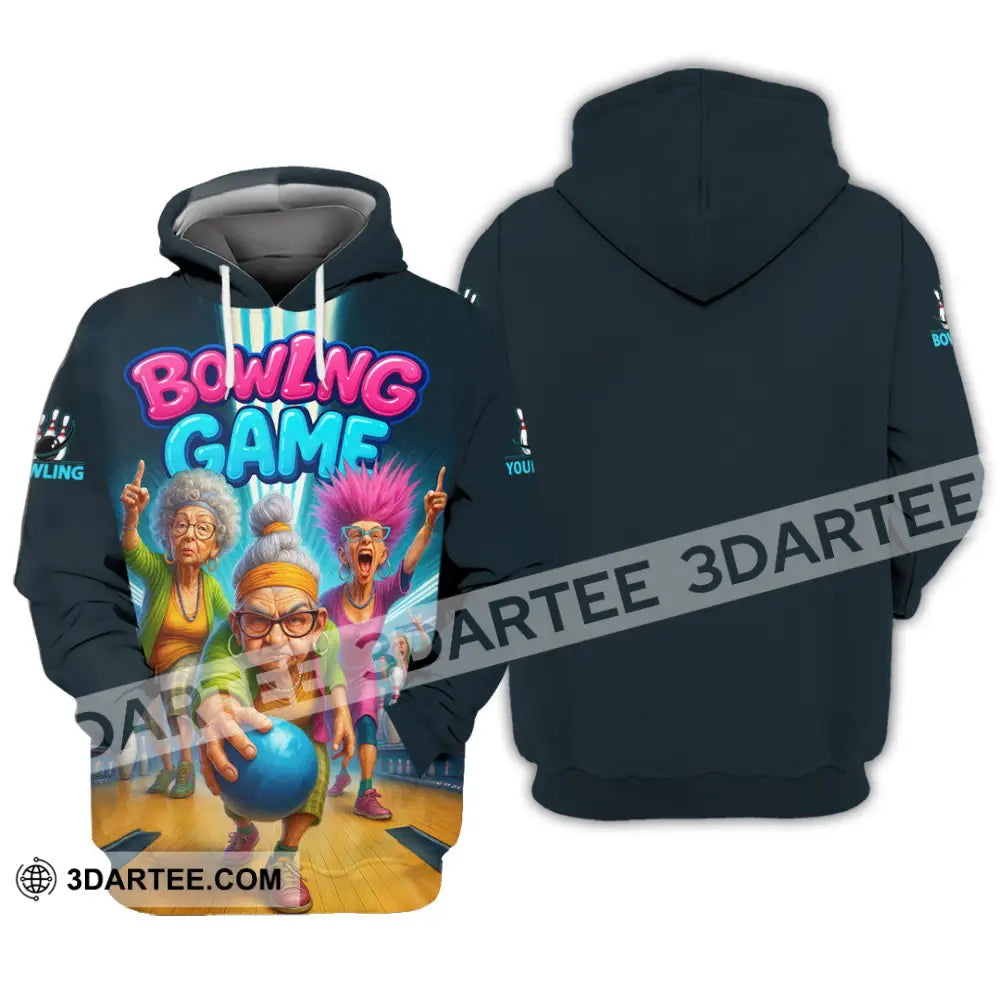 Unisex Shirt - Custom Funny Bowling Game Shirt Hoodie / S T-shirt