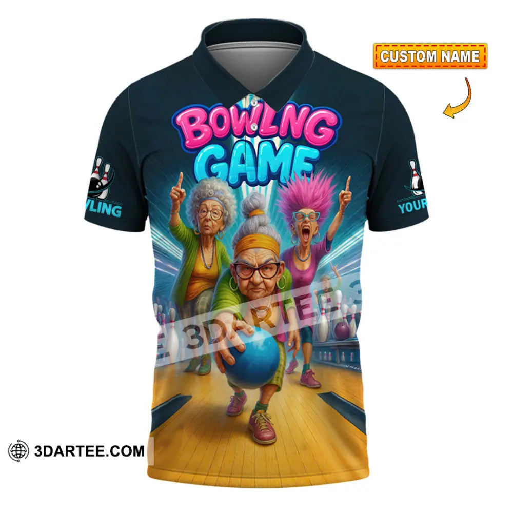 Unisex Shirt - Custom Funny Bowling Game Shirt T-shirt