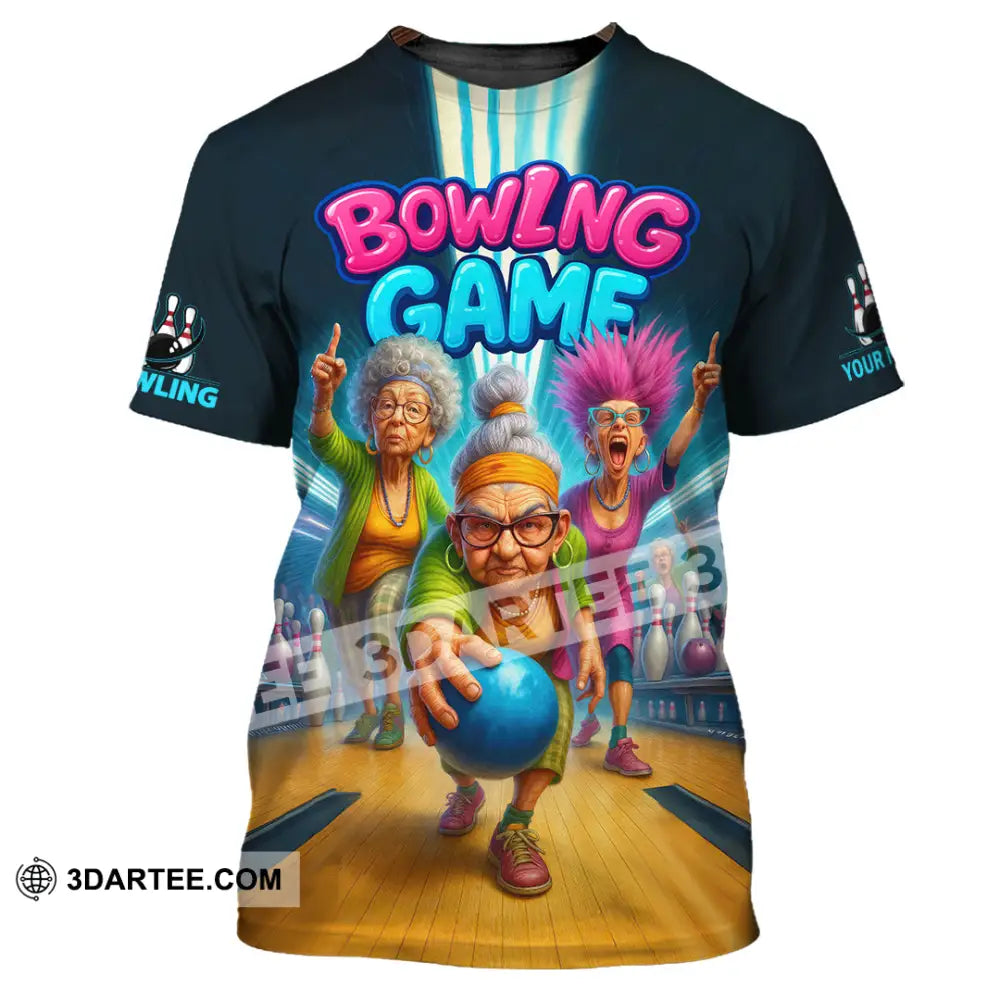 Unisex Shirt - Custom Funny Bowling Game Shirt T-Shirt / S T-shirt