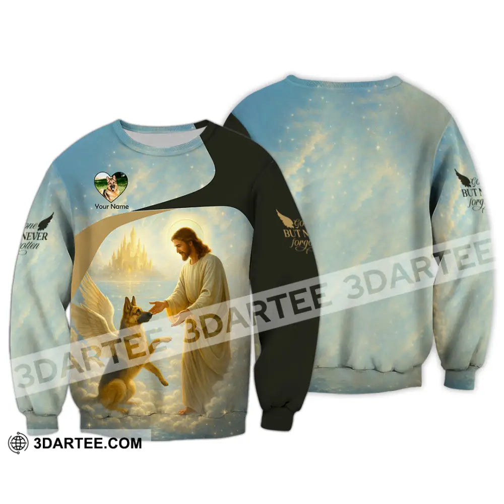 Unisex Shirt - Custom German Shepherd Gone But Never Forgotten Shirt Long Sleeve / S T-shirt