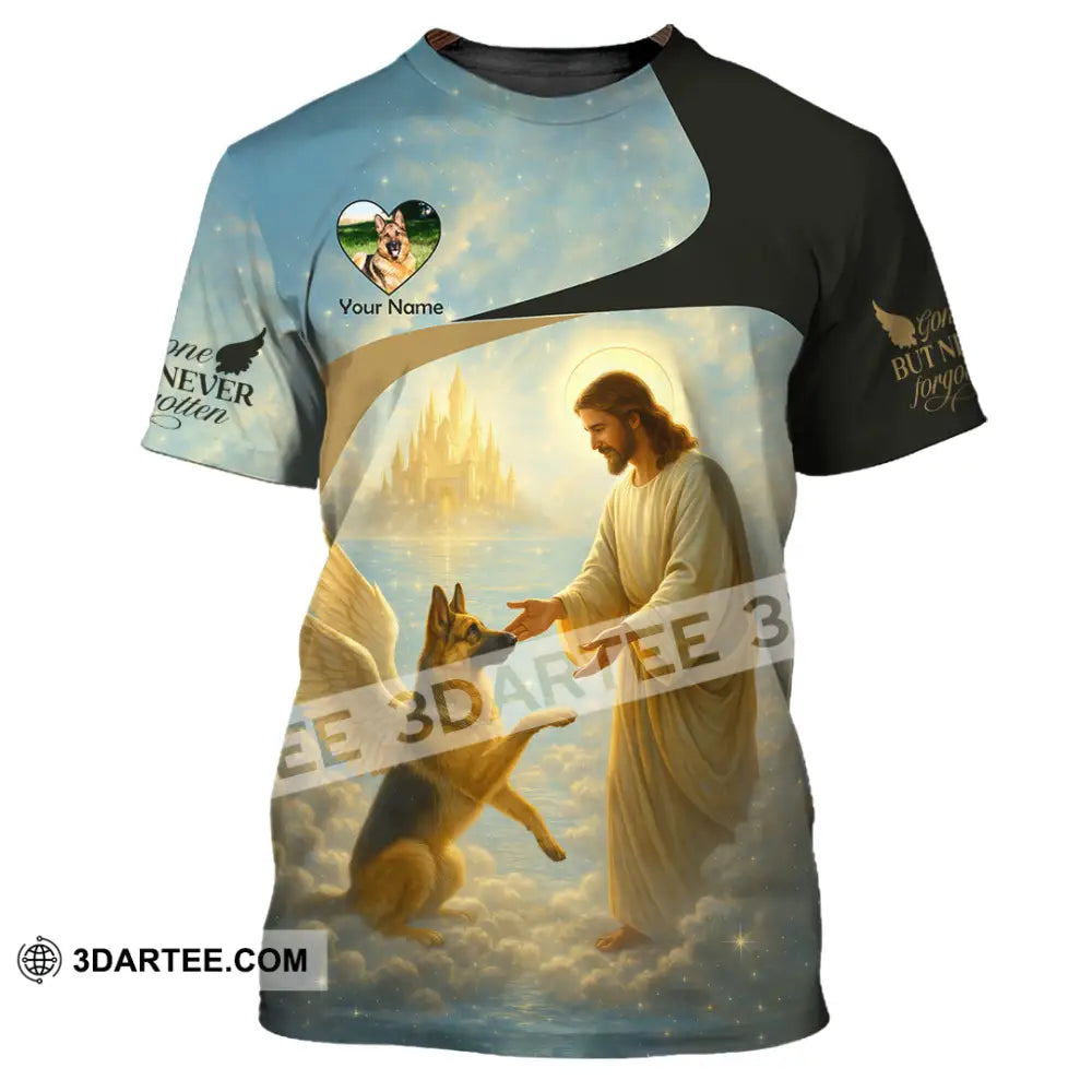 Unisex Shirt - Custom German Shepherd Gone But Never Forgotten Shirt T-Shirt / S T-shirt