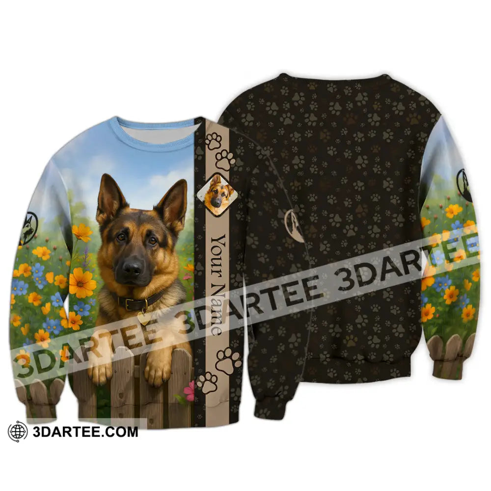 Unisex Shirt - Custom German Shepherd Shirt Long Sleeve / S T-shirt