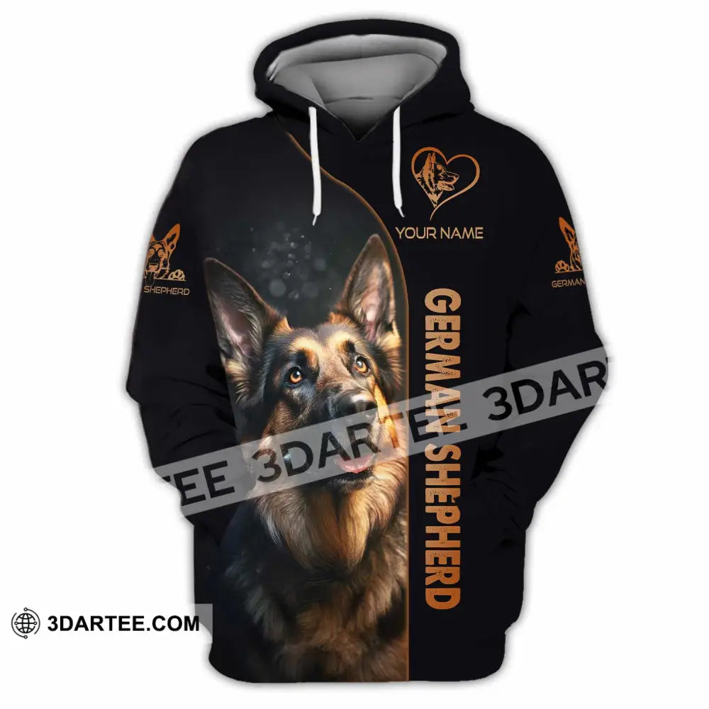 Unisex Shirt - Custom German Shepherd Lover Shirt Hoodie / S T-shirt