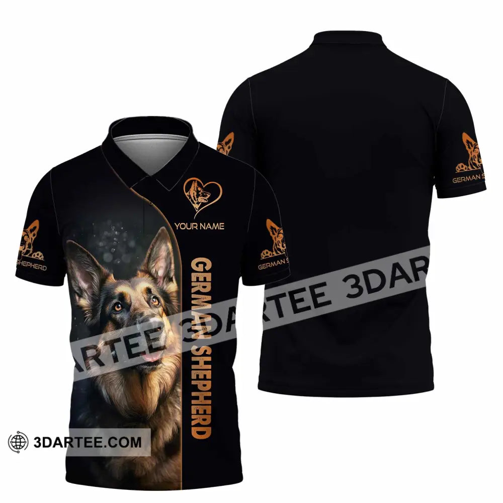 Unisex Shirt - Custom German Shepherd Lover Shirt Polo Shirt / S T-shirt