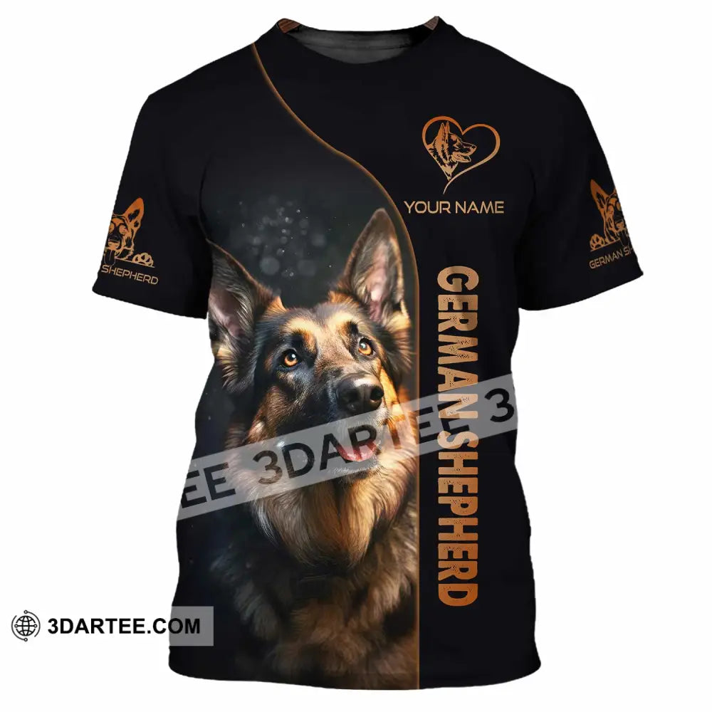 Unisex Shirt - Custom German Shepherd Lover Shirt T-Shirt / S T-shirt