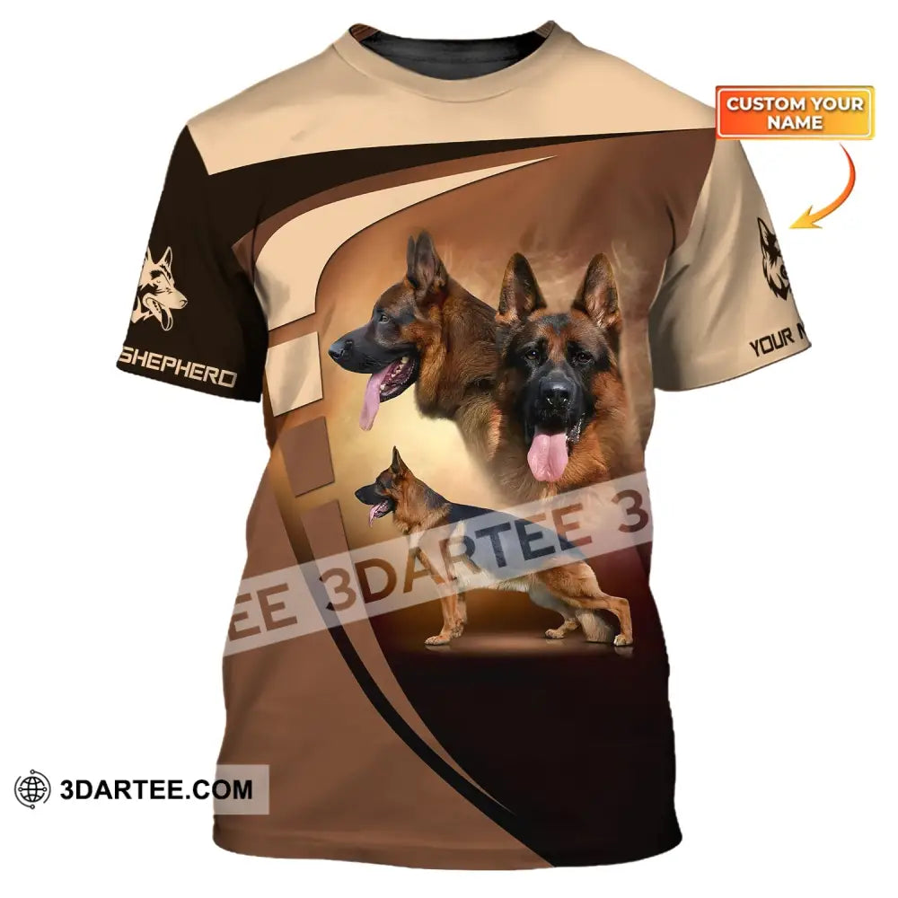 Unisex Shirt Custom German Shepherd T-Shirt For Dog Lovers / S