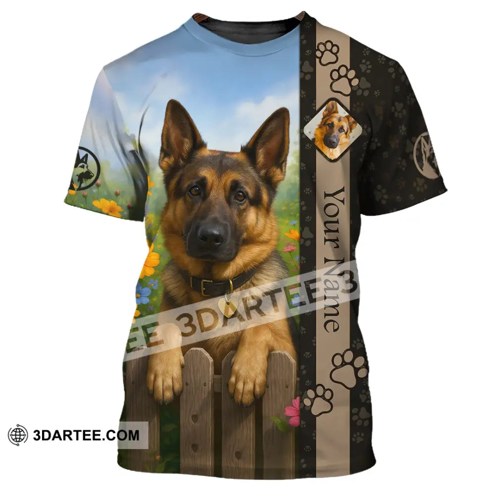 Unisex Shirt - Custom German Shepherd Shirt T-Shirt / S T-shirt