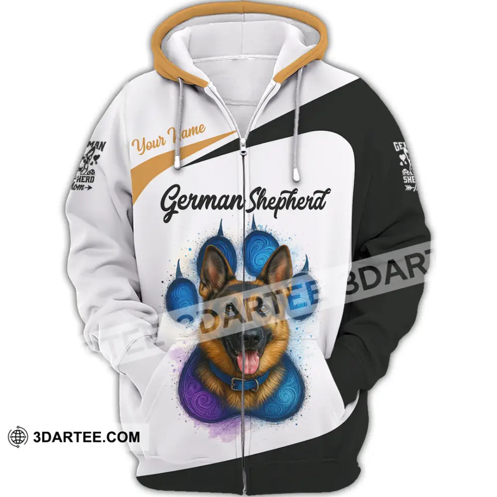 Unisex Shirt - Custom German Shepherd Shirt Zipper Hoodie / S T-shirt