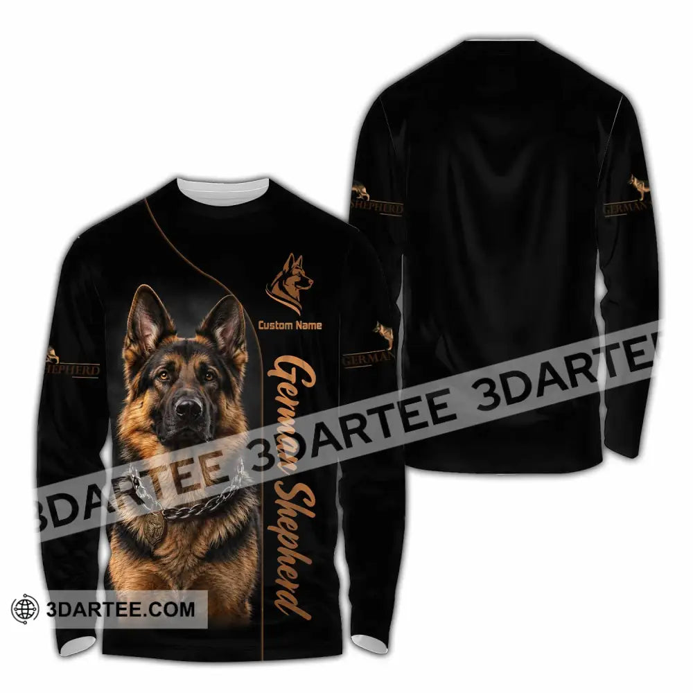 Unisex Shirt - Custom German Shepherds Shirt - Long Sleeve Shirt / S - T-shirt