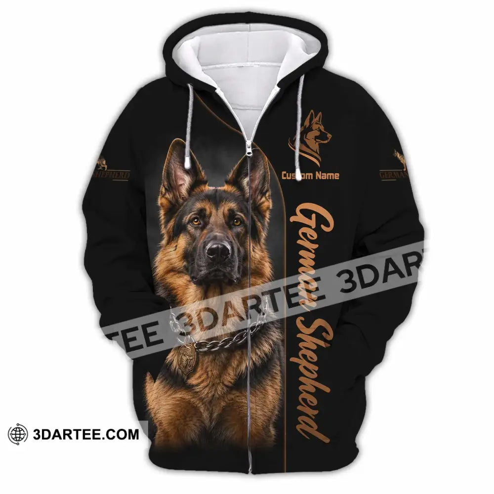 Unisex Shirt - Custom German Shepherds Shirt - Zipper Hoodie / S - T-shirt