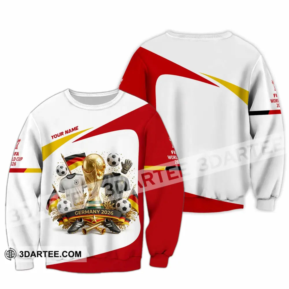 Unisex Shirt - Custom Germany World Cup 2026 3D Shirt - Long Sleeve / S - T-shirt