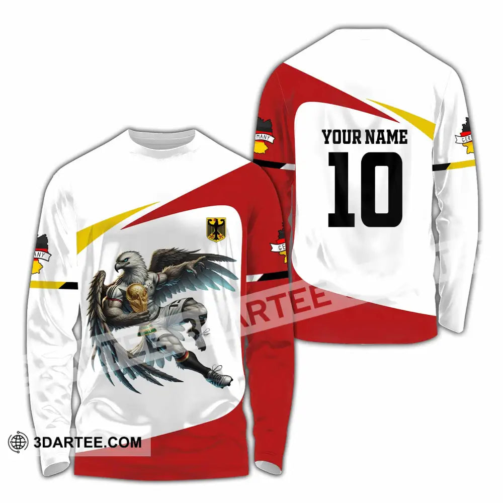 Unisex Shirt - Custom Germany 3D Shirt Long Sleeve Shirt / S T-shirt
