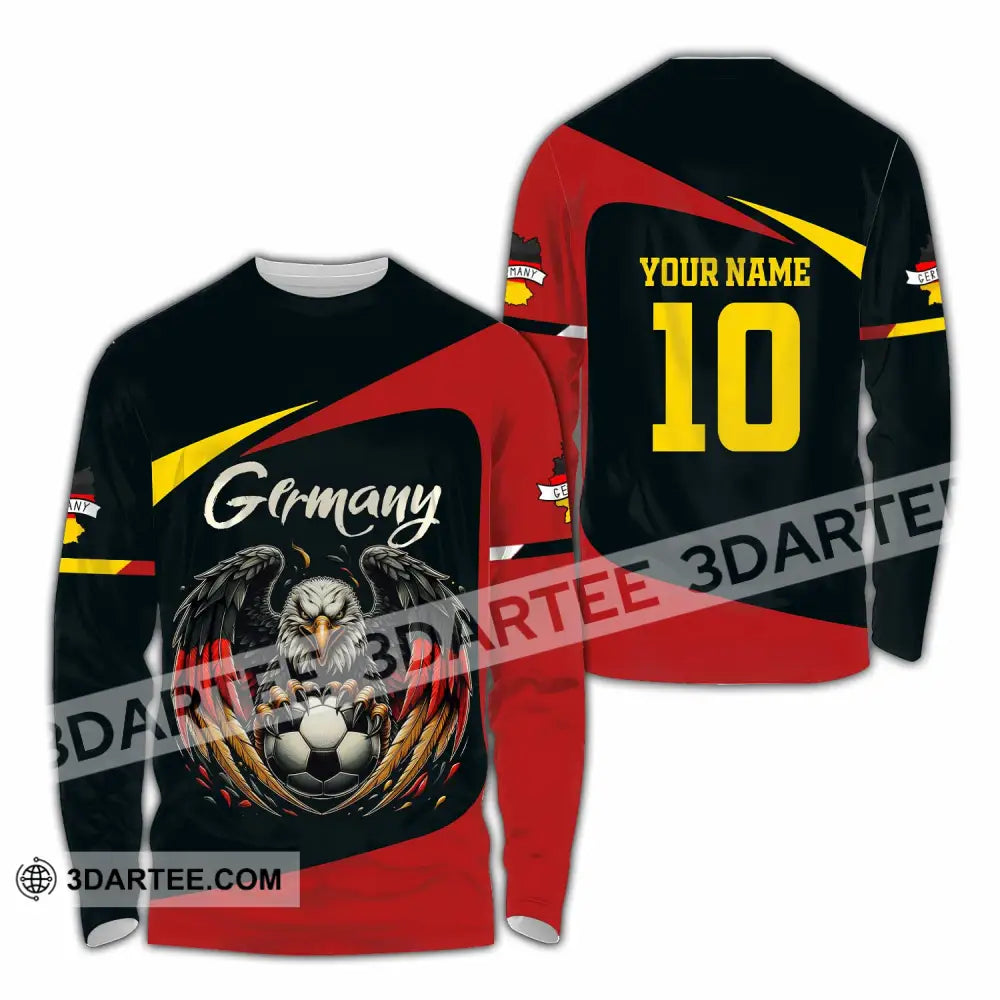 Unisex Shirt - Custom Germany 3D Shirt Long Sleeve Shirt / S T-shirt
