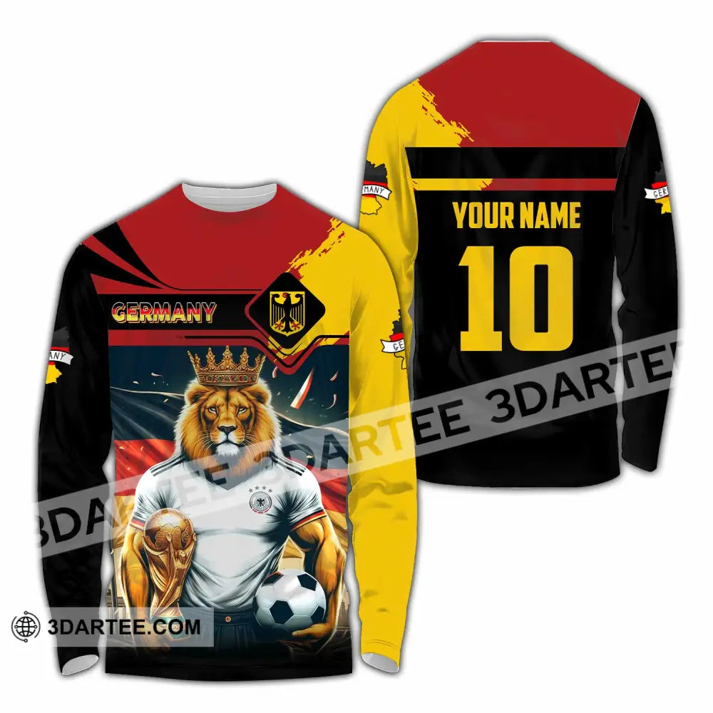 Unisex Shirt - Custom Germany 3D Shirt Long Sleeve Shirt / S T-shirt