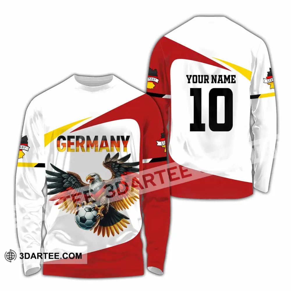 Unisex Shirt - Custom Germany 3D Shirt Long Sleeve Shirt / S T-shirt