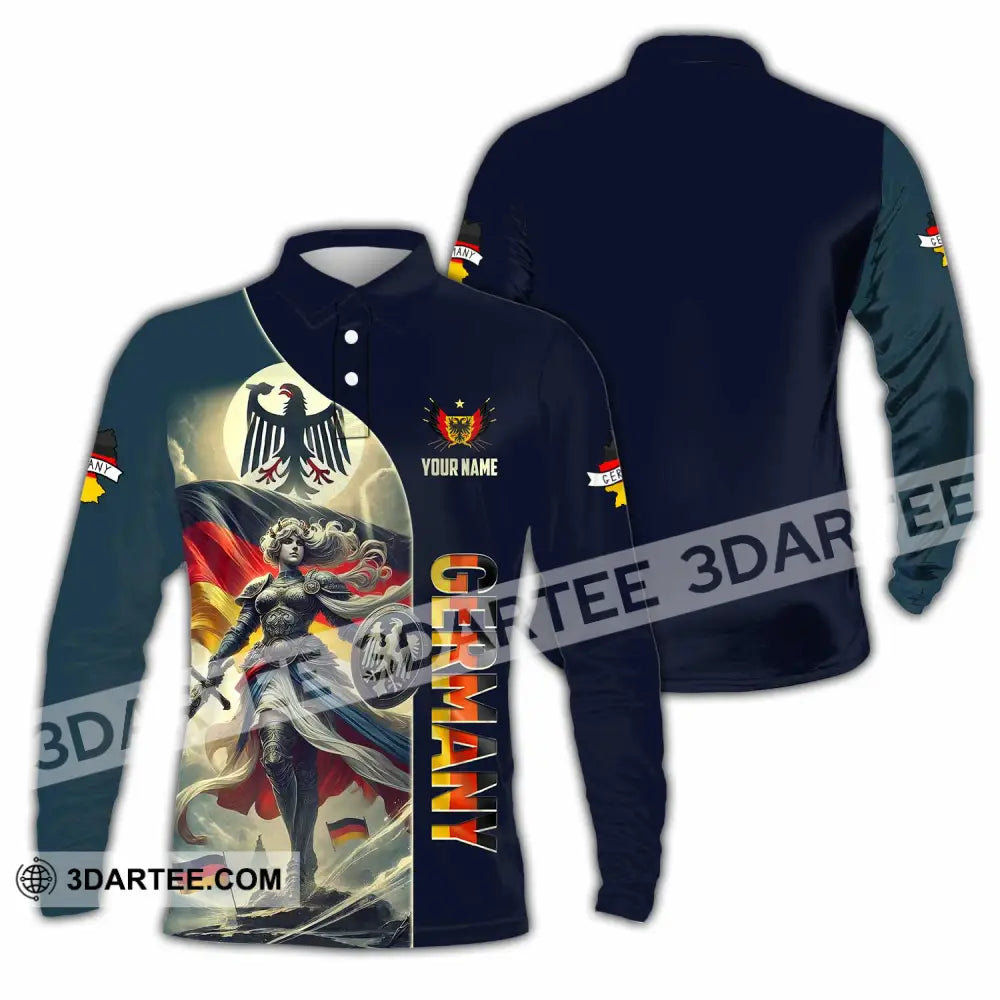 Unisex Shirt - Custom Germany Shirt Long Sleeve Polo / S T-shirt