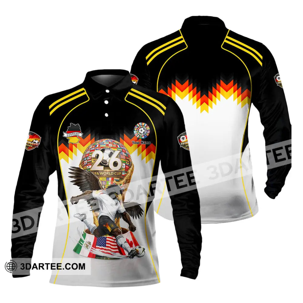 Unisex Shirt - Custom Germany World Cup 2026 Shirt - Long Sleeve Polo / S - T-shirt