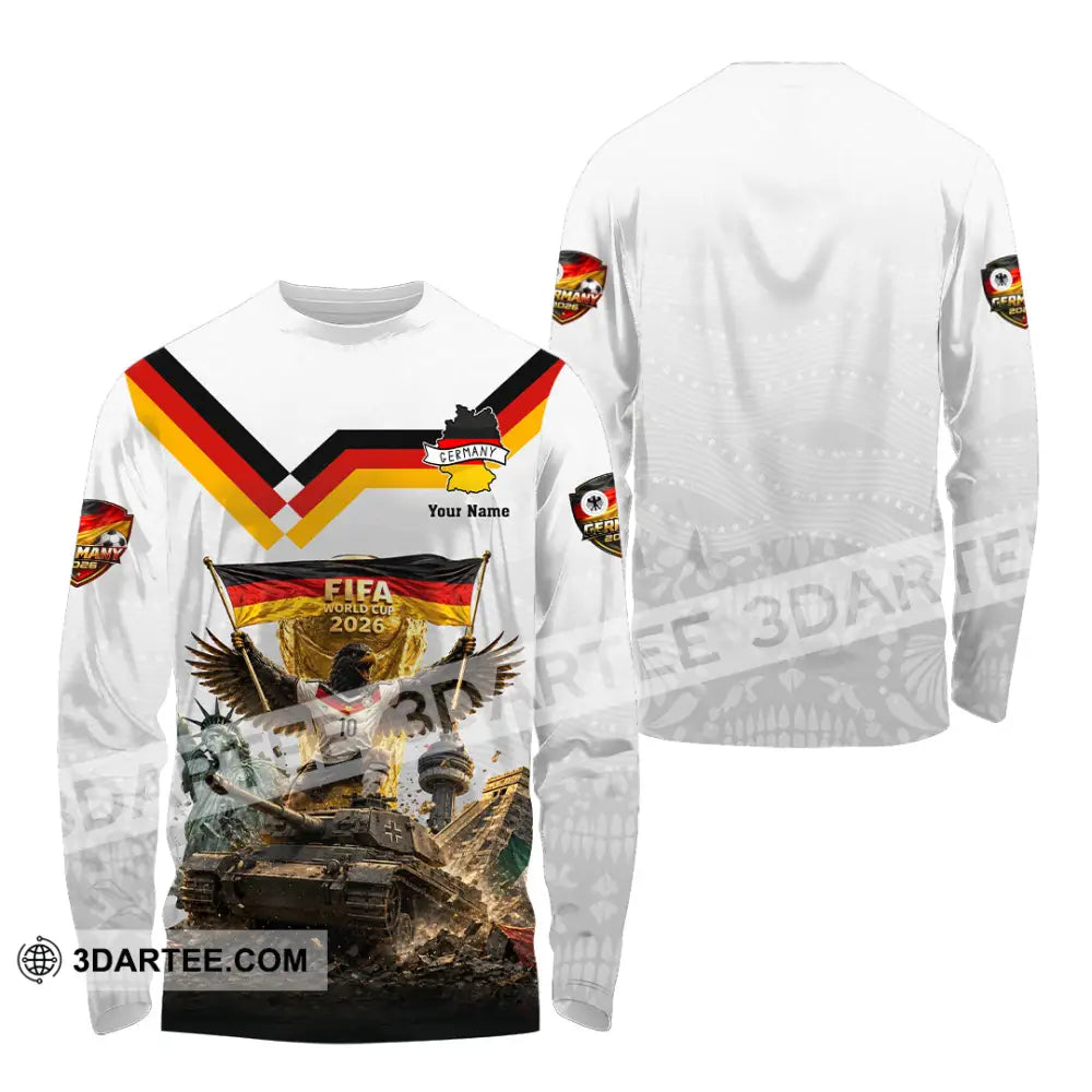 Unisex Shirt - Custom Germany World Cup 2026 Shirt - Long Sleeve Shirt / S - T-shirt