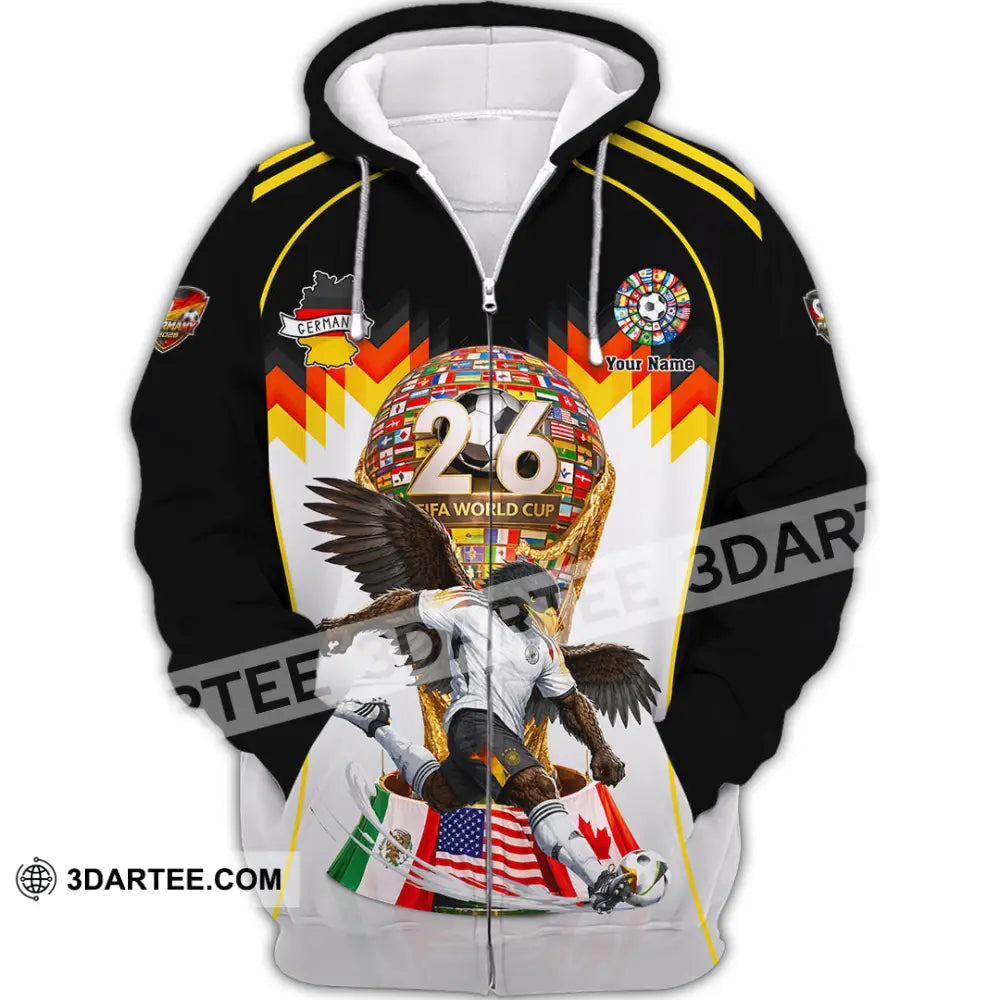 Unisex Shirt - Custom Germany World Cup 2026 Shirt - Zipper Hoodie / S - T-shirt