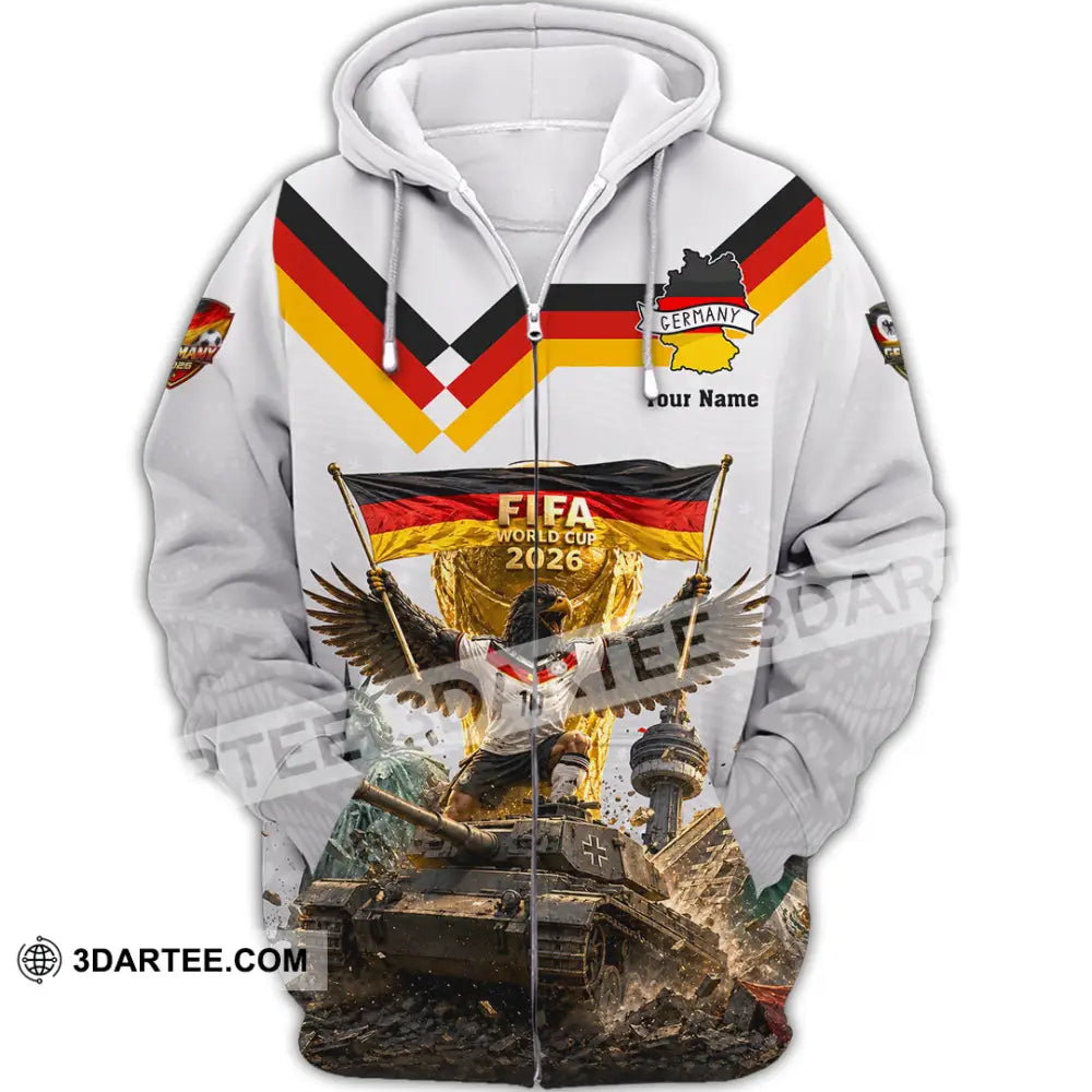 Unisex Shirt - Custom Germany World Cup 2026 Shirt - Zipper Hoodie / S - T-shirt