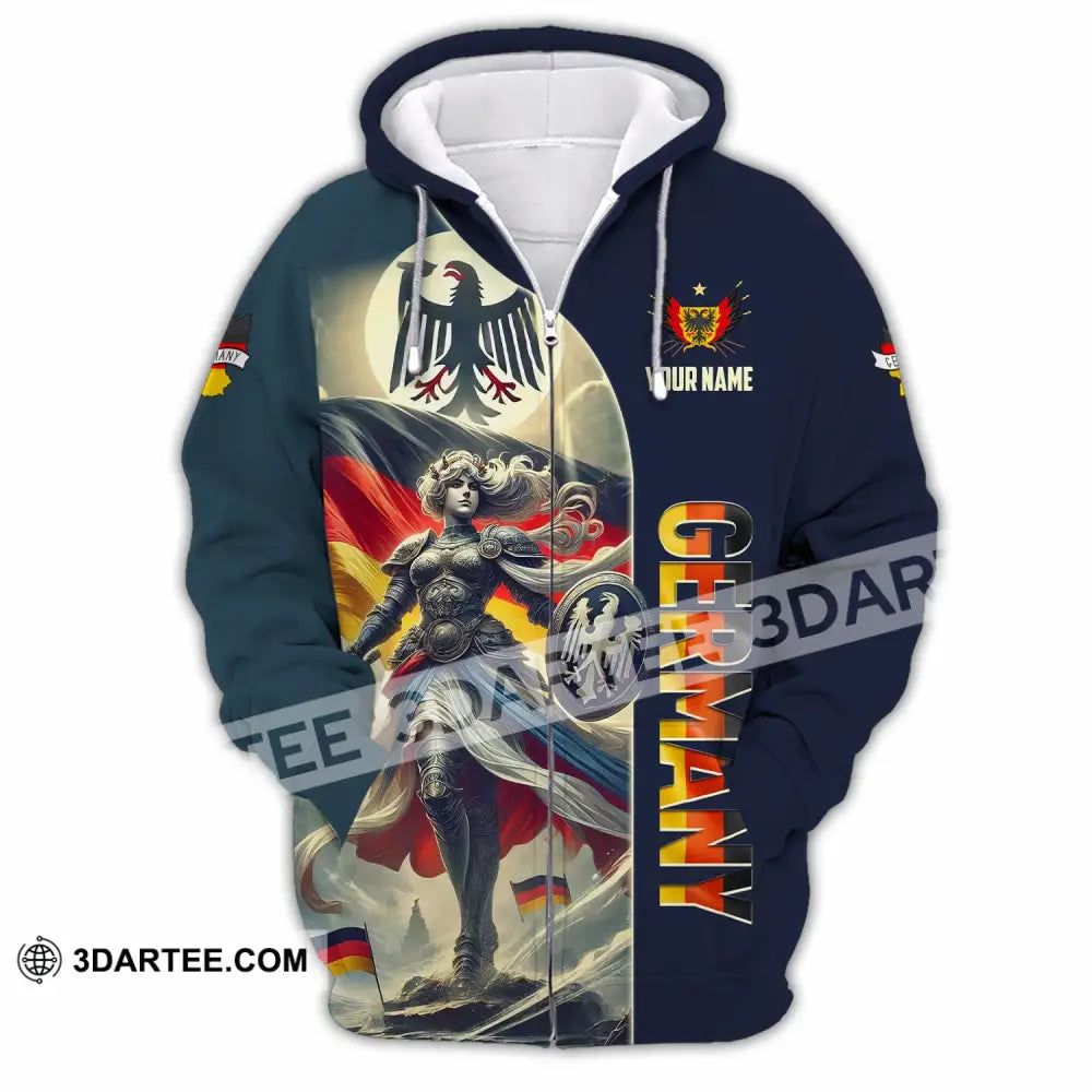 Unisex Shirt - Custom Germany Shirt Zipper Hoodie / S T-shirt