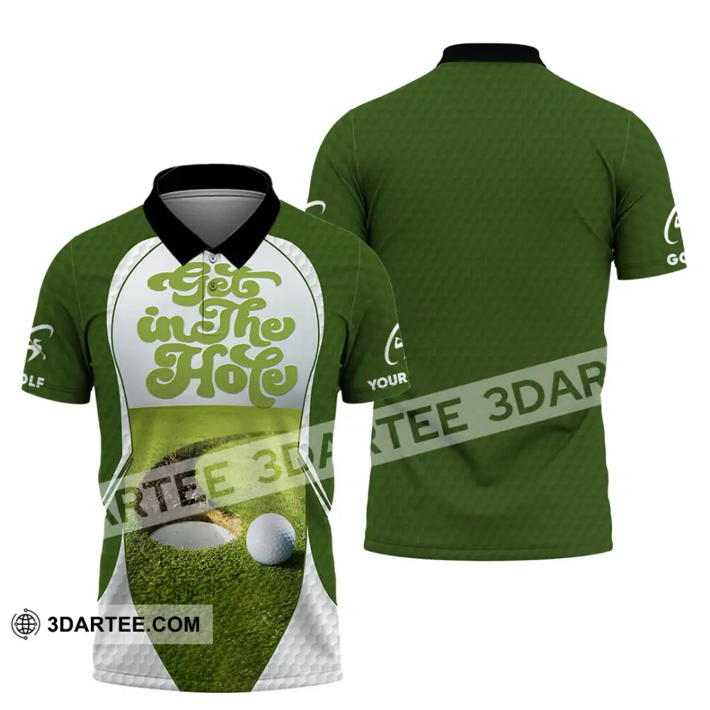 Unisex Shirt - Custom Get In The Hole Golf Shirt Polo Shirt / S T-shirt
