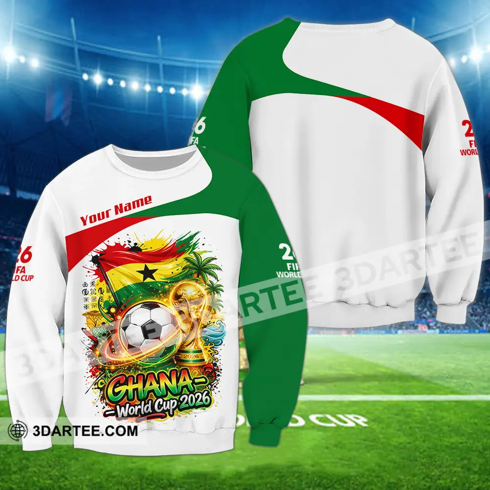 Unisex Shirt - Custom Ghana World Cup 2026 3D Shirt - Long Sleeve / S - T-shirt