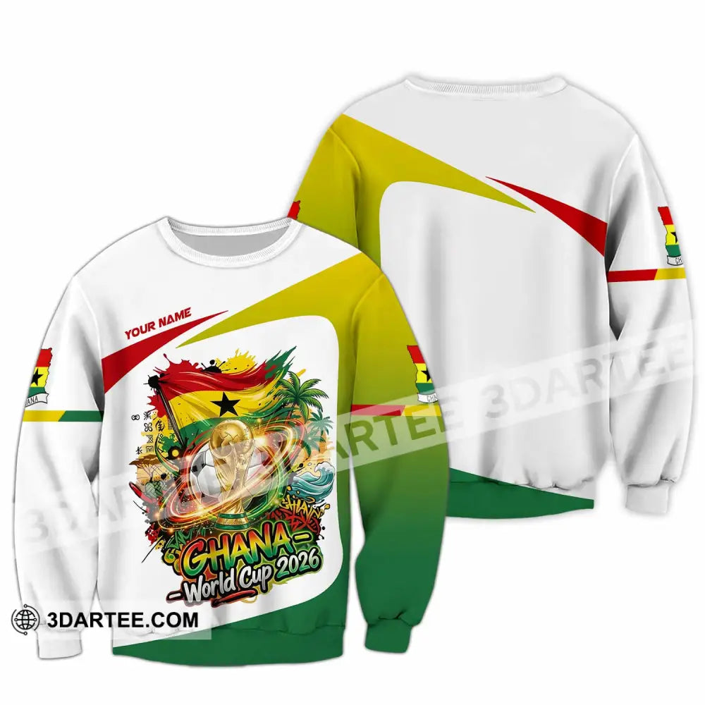 Unisex Shirt - Custom Ghana World Cup 2026 3D Shirt Long Sleeve / S T-shirt
