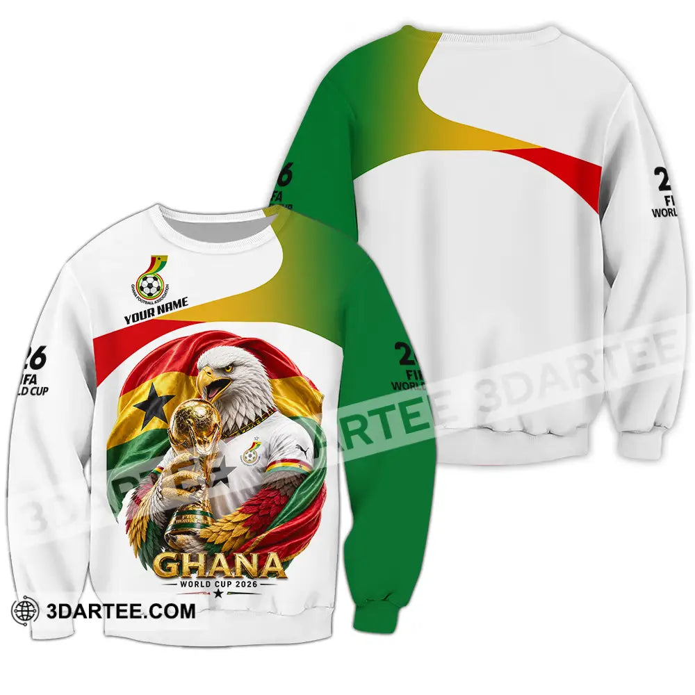 Unisex Shirt - Custom Ghana World Cup 2026 3D Shirt - Long Sleeve / S - T-shirt